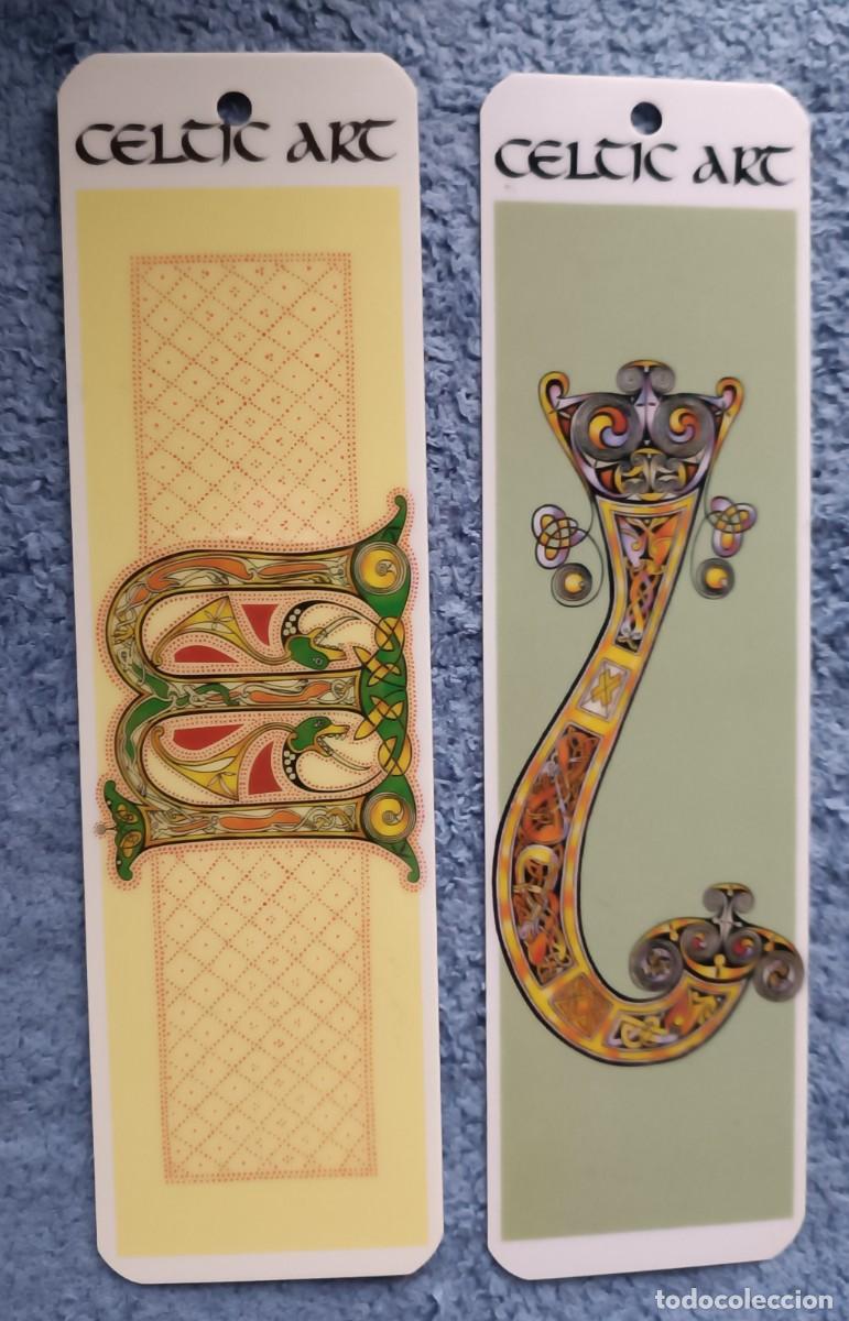 Coleccionismo marcap&aacute;ginas: 2 Puntos libro / Marcap&aacute;ginas CELTIC ART pl&aacute;stico duro - Foto 1
