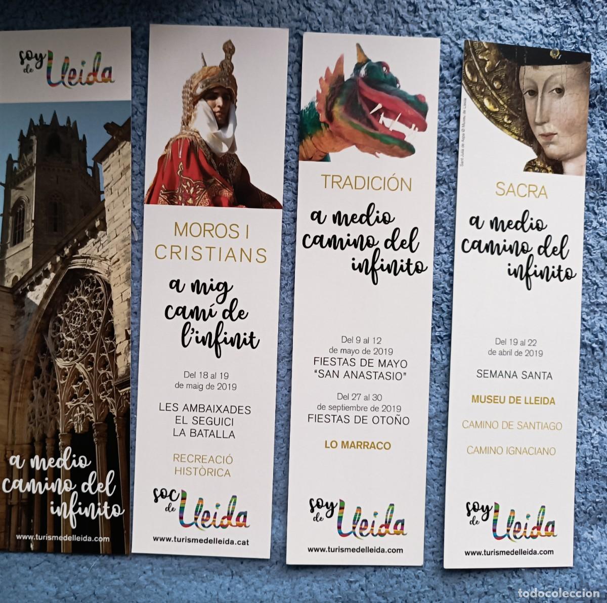 Coleccionismo marcap&aacute;ginas: 4 Puntos libro / Marcap&aacute;ginas SOY De LLEIDA - Foto 1