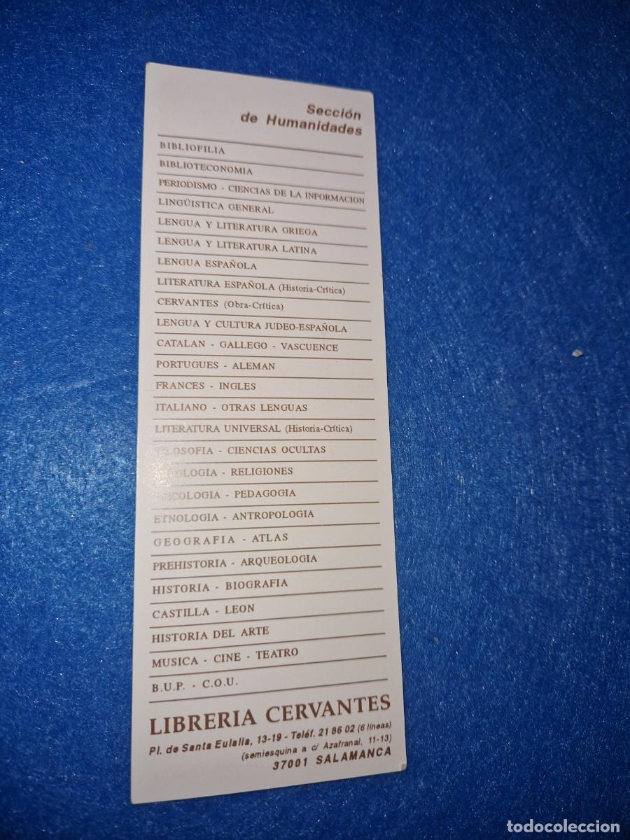 Coleccionismo marcap&aacute;ginas: MARCAPAGINAS LIBRERIA CERVANTES - Foto 2