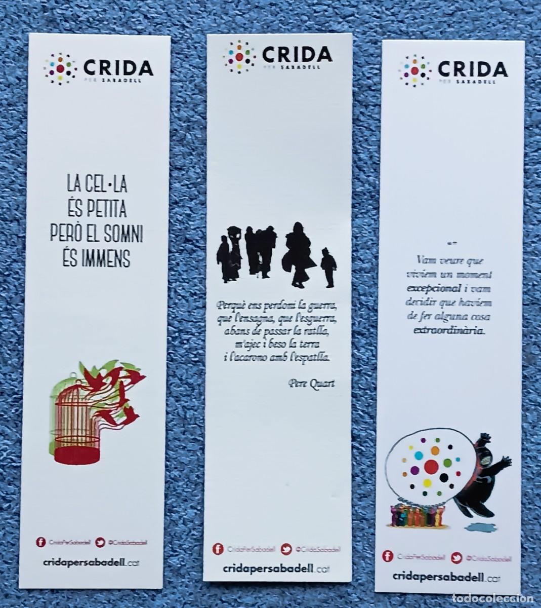 Coleccionismo marcap&aacute;ginas: Punto libro / Marcap&aacute;ginas LA CRIDA Sabadell - Foto 1