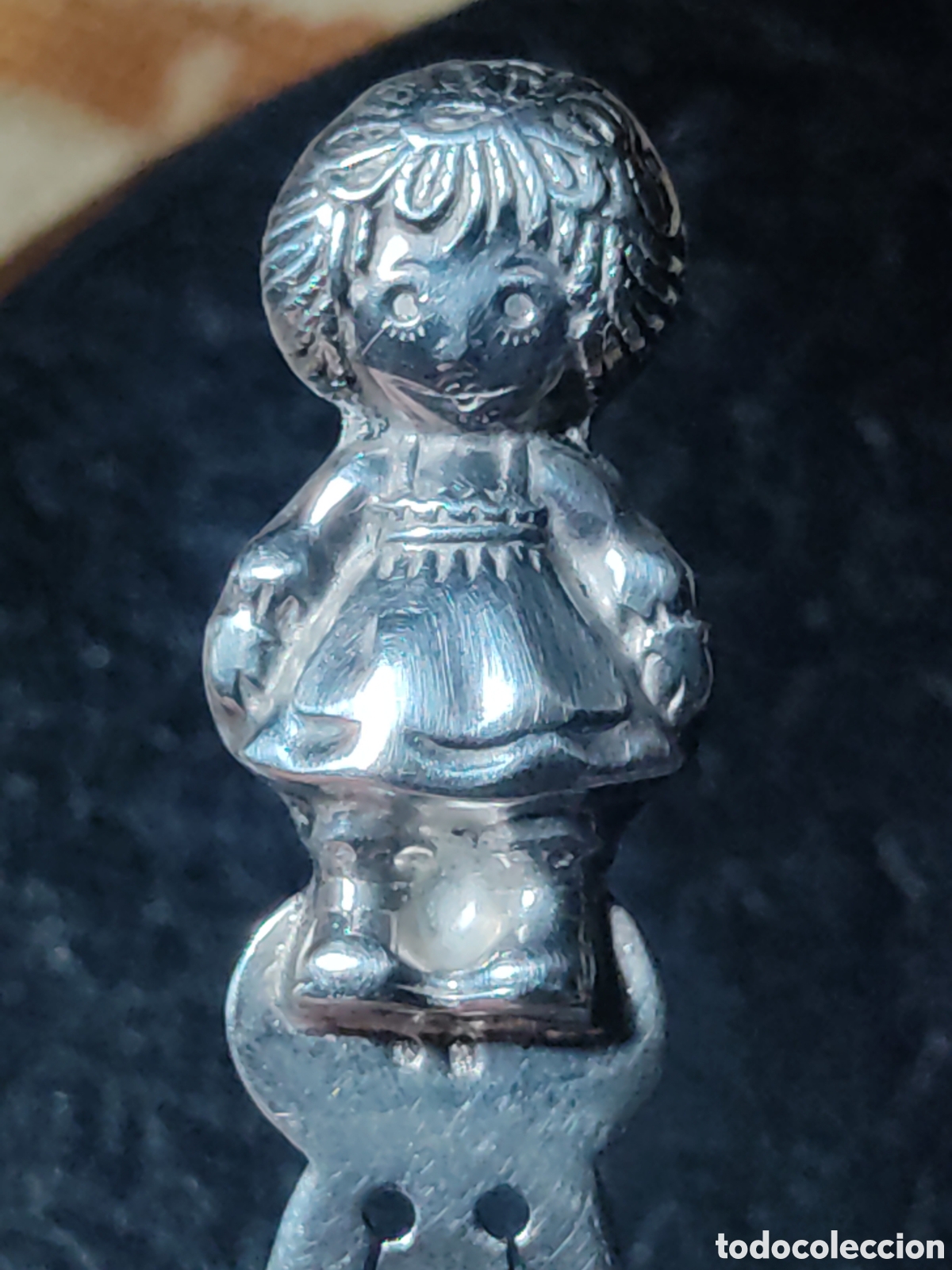Coleccionismo marcap&aacute;ginas: Marcap&aacute;ginas antiguo de plata contrastada. - Foto 7