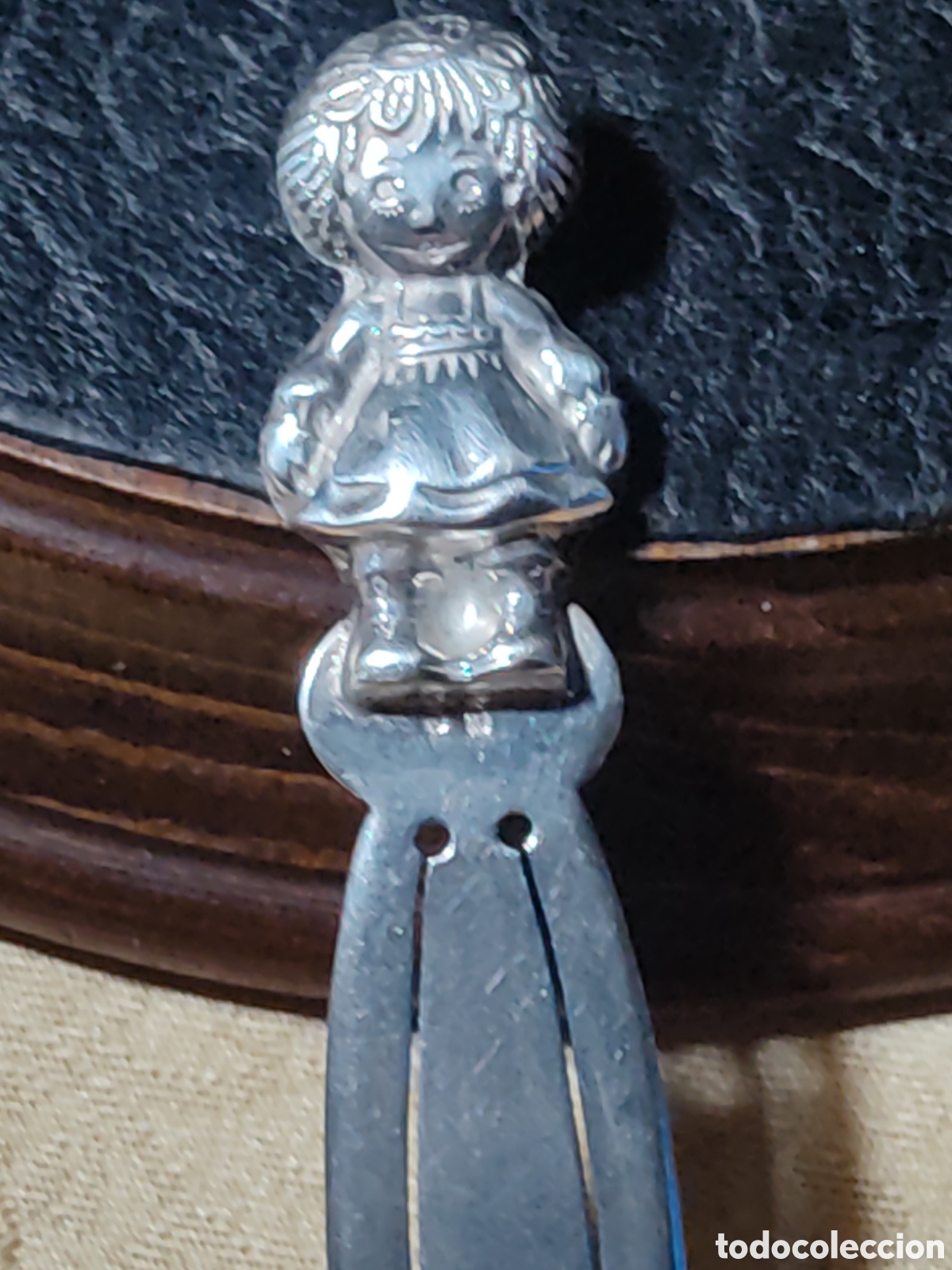 Coleccionismo marcap&aacute;ginas: Marcap&aacute;ginas antiguo de plata contrastada. - Foto 1