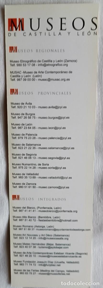 Coleccionismo marcap&aacute;ginas: punto libro-marcap&aacute;ginas MUSEOS DE CASTILLA Y LE&Oacute;N - Foto 2