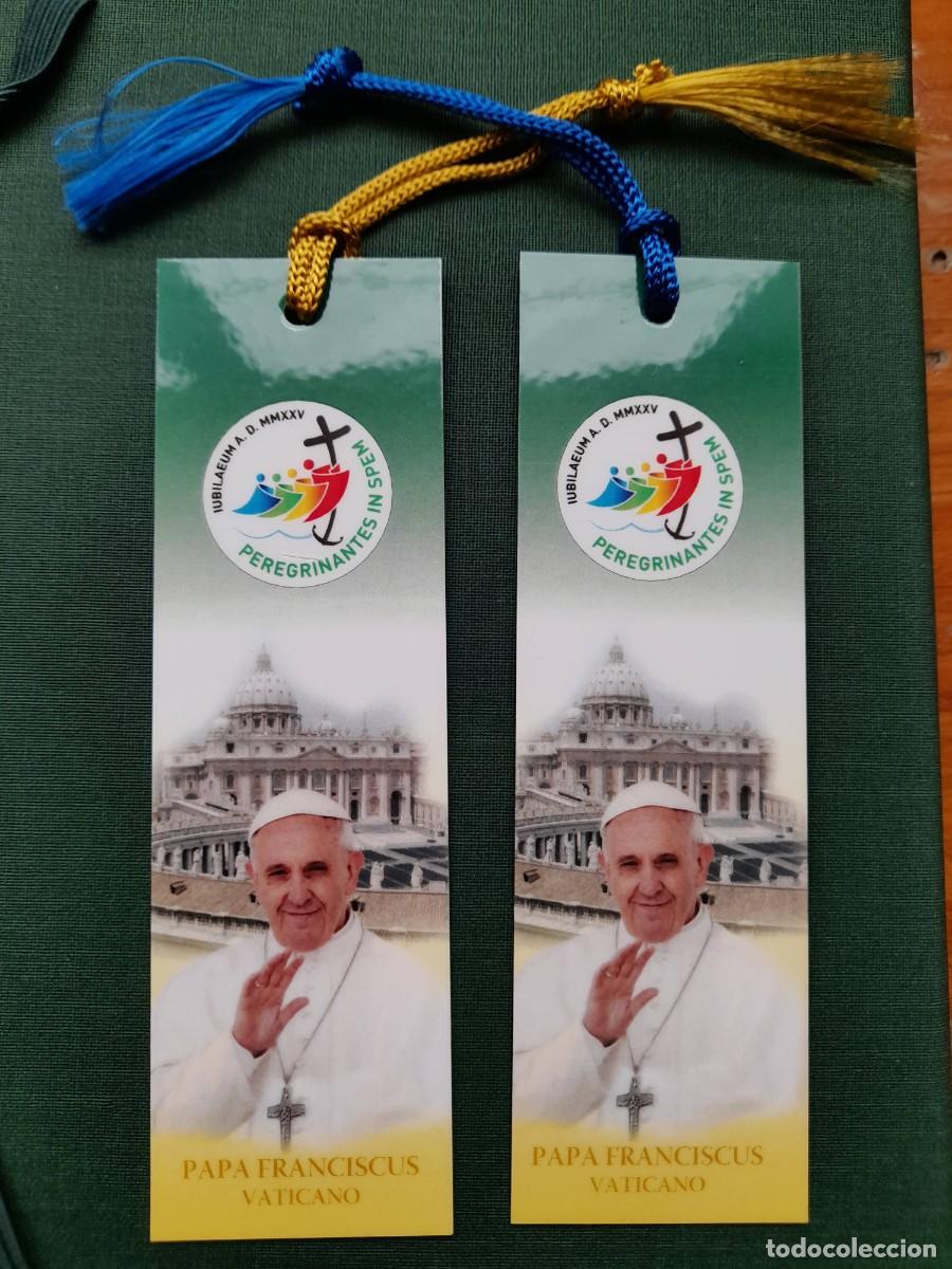 Coleccionismo marcap&aacute;ginas: 2 Marcapaginas Papa Francisco - Foto 1