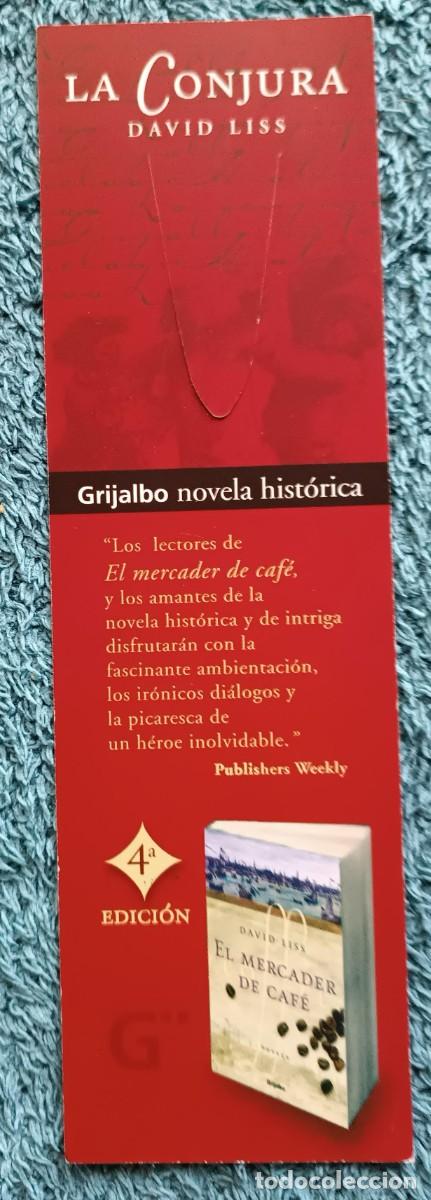 Coleccionismo marcap&aacute;ginas: marcap&aacute;ginas LA CONJURA David Liss - Foto 1