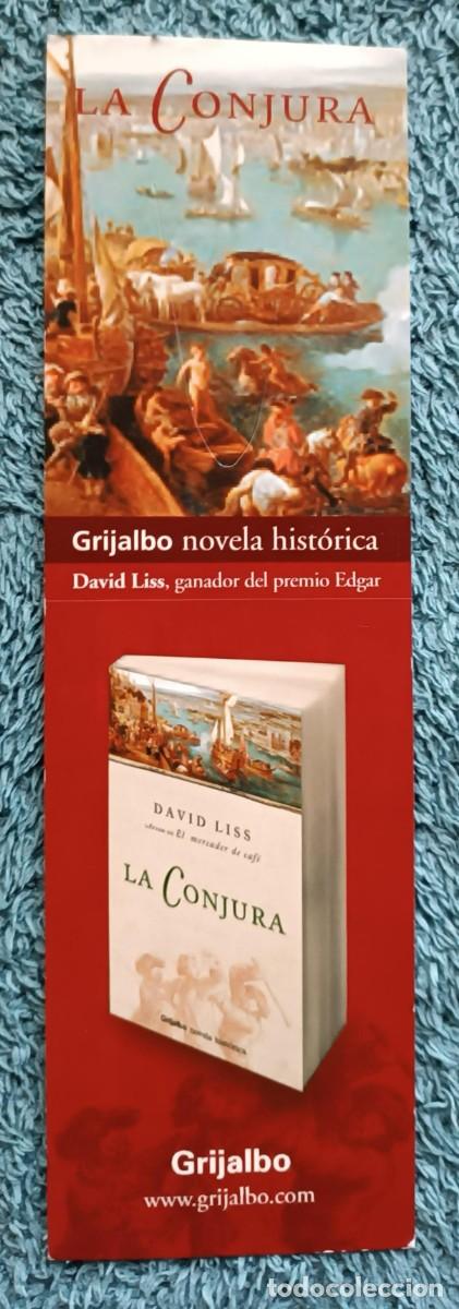 Coleccionismo marcap&aacute;ginas: marcap&aacute;ginas LA CONJURA David Liss - Foto 2