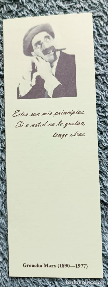 Coleccionismo marcap&aacute;ginas: Marcap&aacute;gina GROUXO MARX - Foto 1