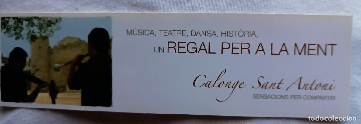 Coleccionismo marcap&aacute;ginas: Marcap&aacute;ginas CALONGE SANT ANTONI - Foto 1