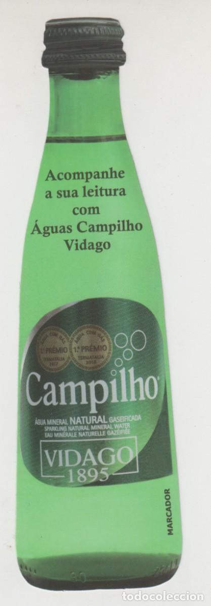 Coleccionismo marcap&aacute;ginas: MARCAP&Aacute;GINAS EN FORMA DE BOTELLA AGUAS CAMPILHO VIDAGO. - Foto 1