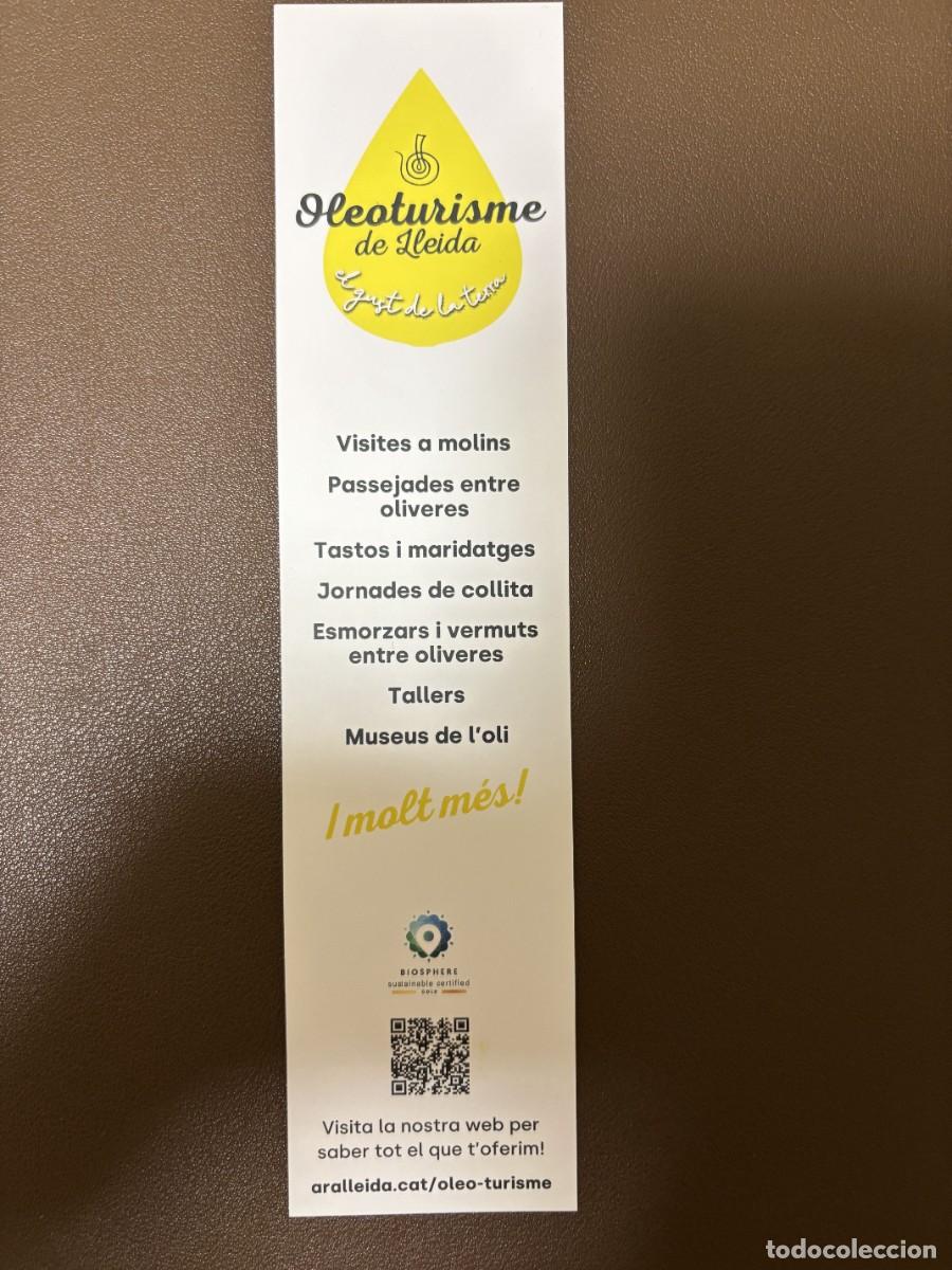 Coleccionismo marcap&aacute;ginas: Marcapaginas Oleoturisme de Lleida - Foto 2