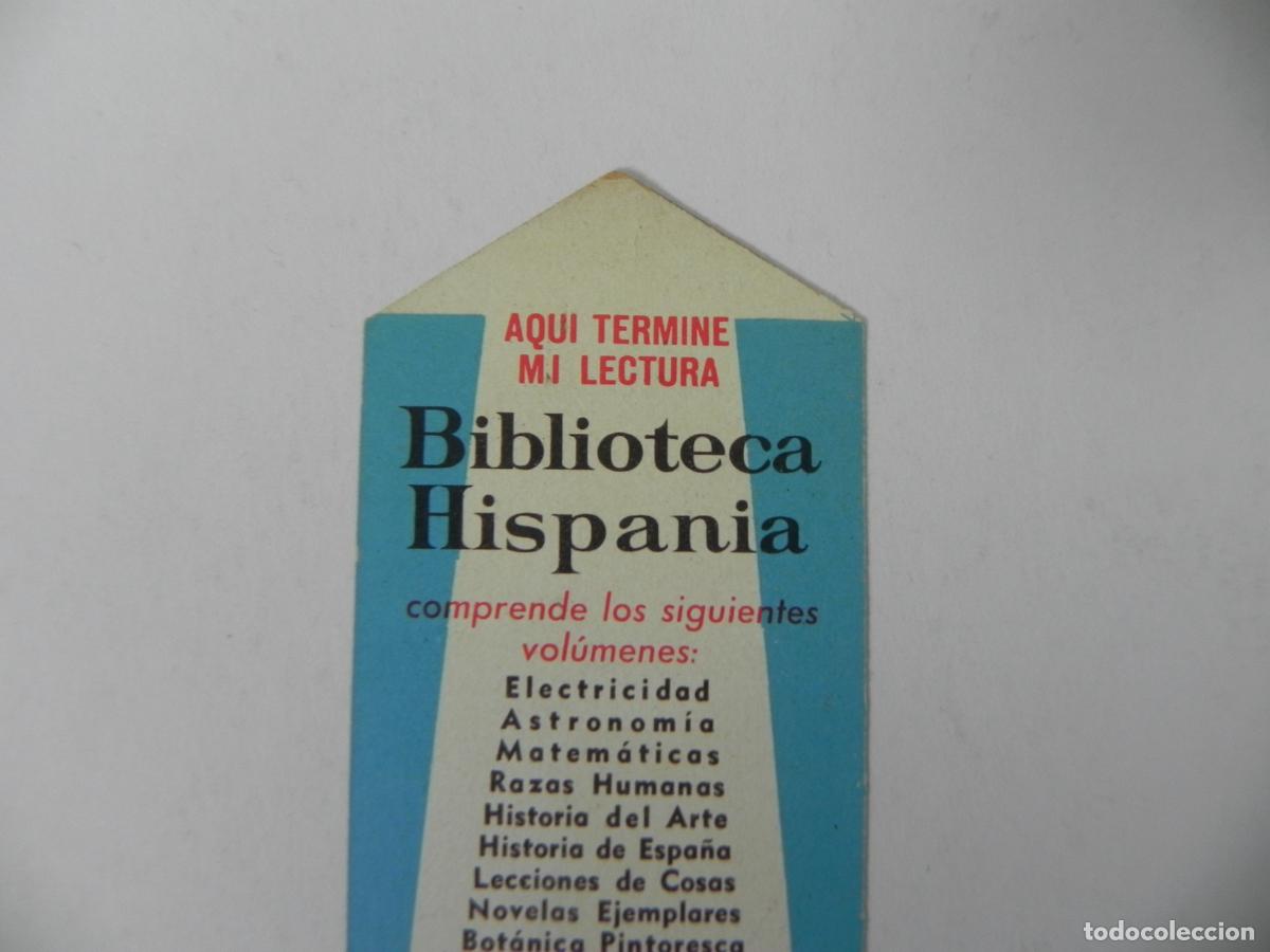 Coleccionismo marcap&aacute;ginas: MARCAP&Aacute;GINA (PUNTO DE LIBRO) BIBLIOTECA HISPANIA - Foto 3