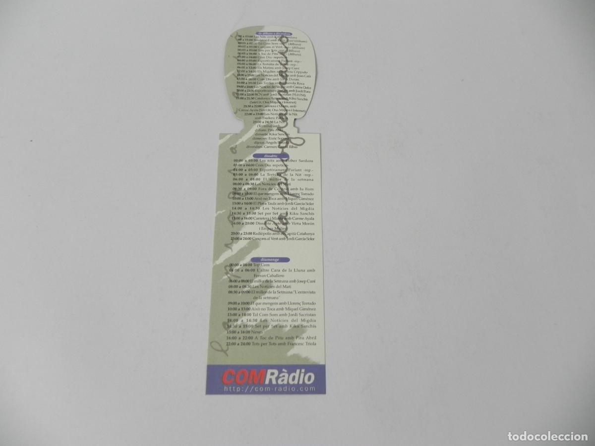 Coleccionismo marcap&aacute;ginas: MARCAP&Aacute;GINA (PUNTO DE LIBRO) COM R&Agrave;DIO (TEXTO EN CATAL&Aacute;N) - Foto 2