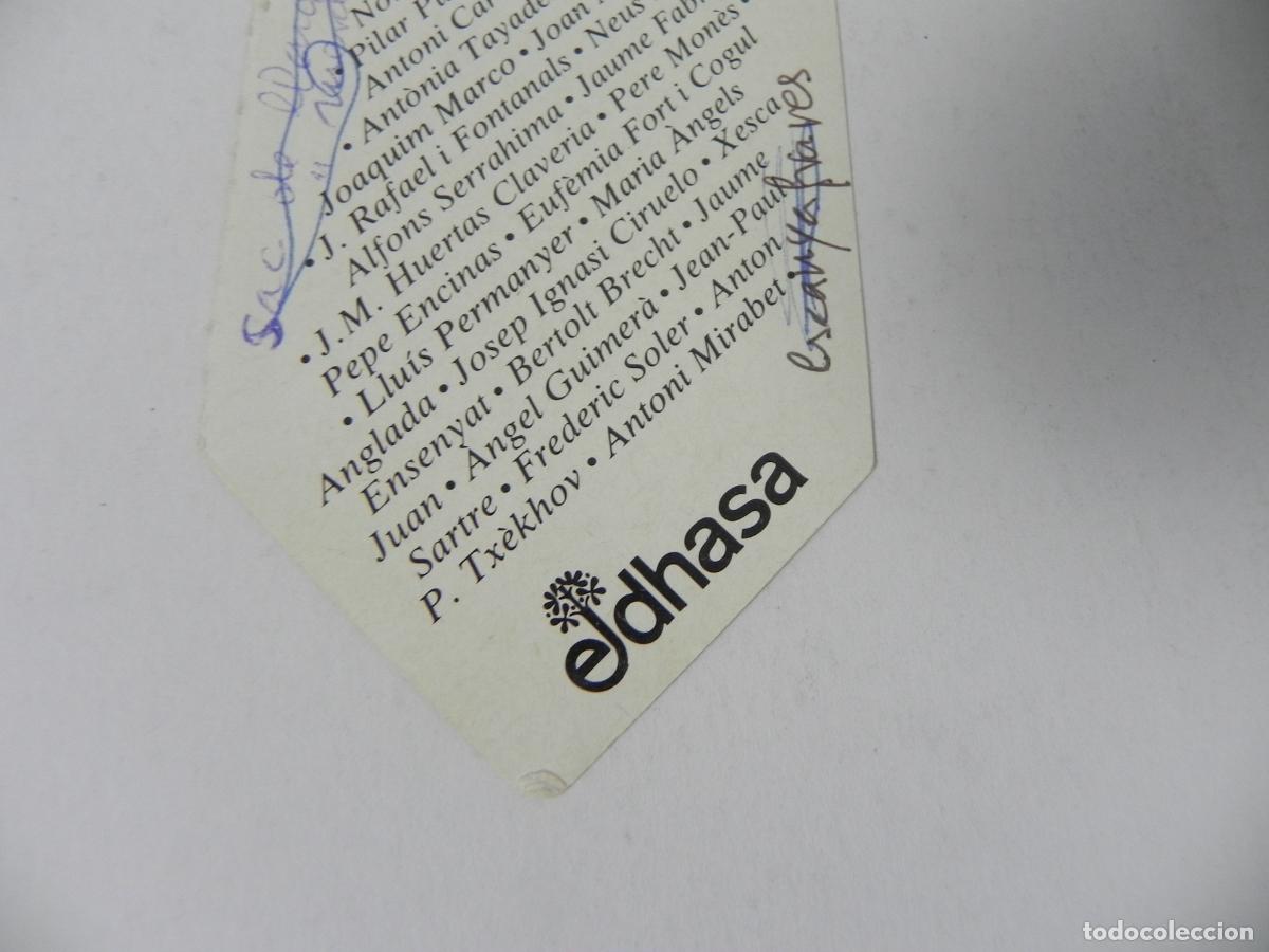Coleccionismo marcap&aacute;ginas: MARCAP&Aacute;GINA (PUNTO DE LIBRO) LLIBRES EN CATAL&Agrave; (EDHASA) - Foto 4