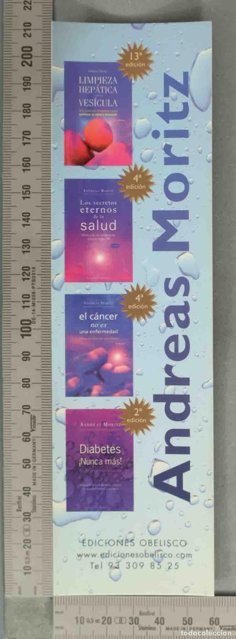 Coleccionismo marcap&aacute;ginas: MARCAPAGINAS. Limpieza hep&aacute;tica y de la ves&iacute;cula - Andreas Moritz - Ediciones Obelisco - Foto 1