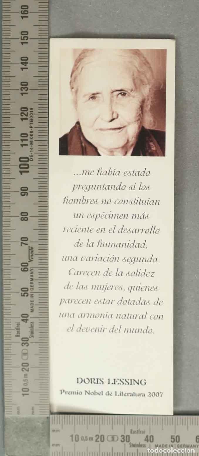 Collectables Bookmark: MARCAPAGINAS. DORIS LESSING PREMIO NOBEL 2007