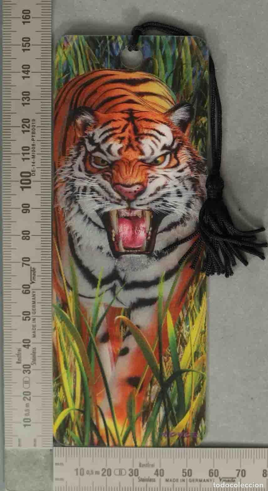 Collectables Bookmark: MARCAPAGINAS. 3D Bookmark - Tiger Trouble - Artgame - Lenticular