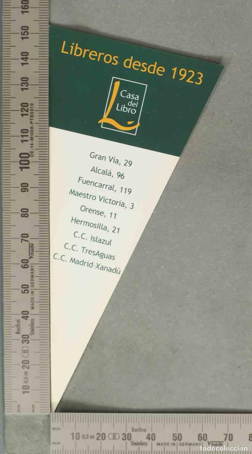Coleccionismo marcap&aacute;ginas: MARCAPAGINAS. Librer&iacute;as - Casa del Libro - Foto 1