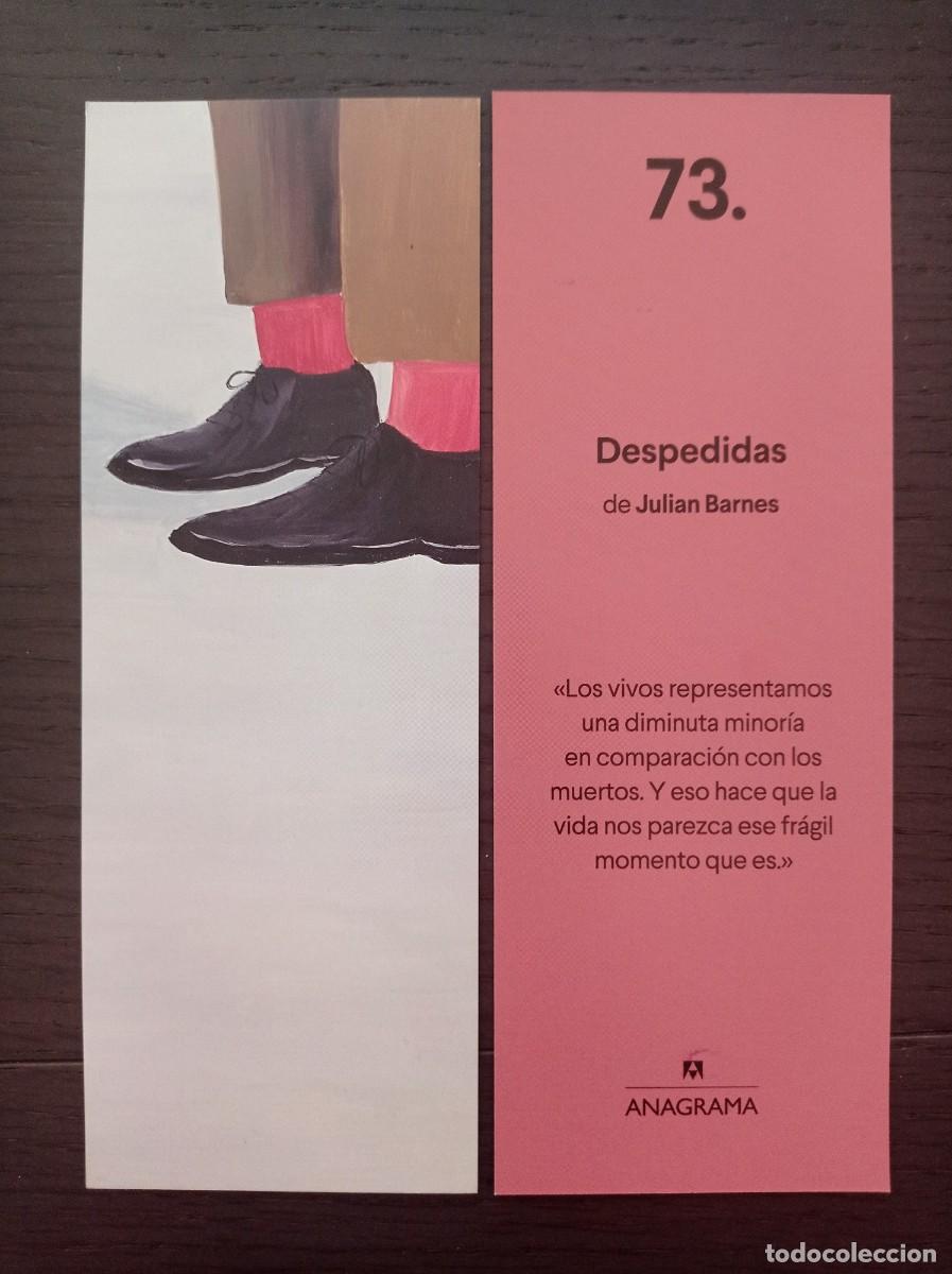 Coleccionismo Marcap&aacute;ginas: MARCAP&Aacute;GINAS. ANAGRAMA. N&ordm; 73. JULIAN BARNES. DESPEDIDAS