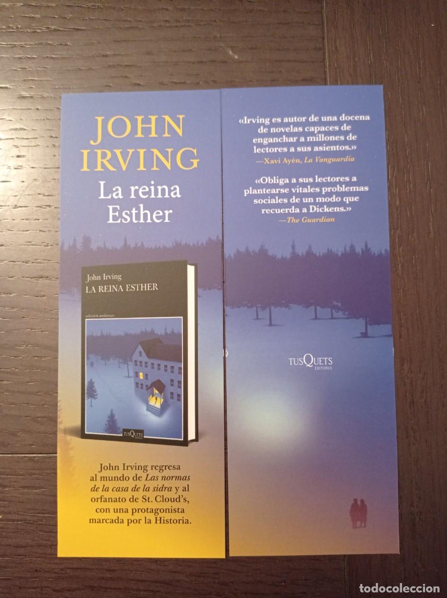 Coleccionismo Marcap&aacute;ginas: MARCAP&Aacute;GINAS. TUSQUETS EDITORES. JOHN IRVING. LA REINA ESTHER