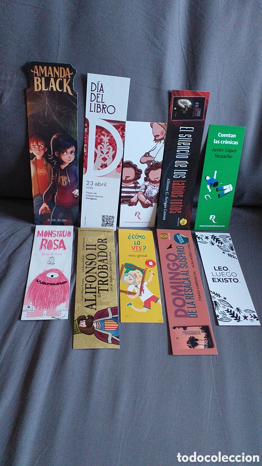 Coleccionismo Marcap&aacute;ginas: 10 Marcap&aacute;ginas, punto de libro, todos diferentes # AMANDA BLACK, Ediciones Apila, Rasmia # nuevos