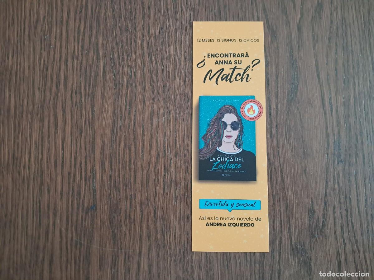 Coleccionismo Marcap&aacute;ginas: marcap&aacute;ginas, punto de libro, trilog&iacute;a la chica del zodiaco, Andrea Izquierdo. Planeta.