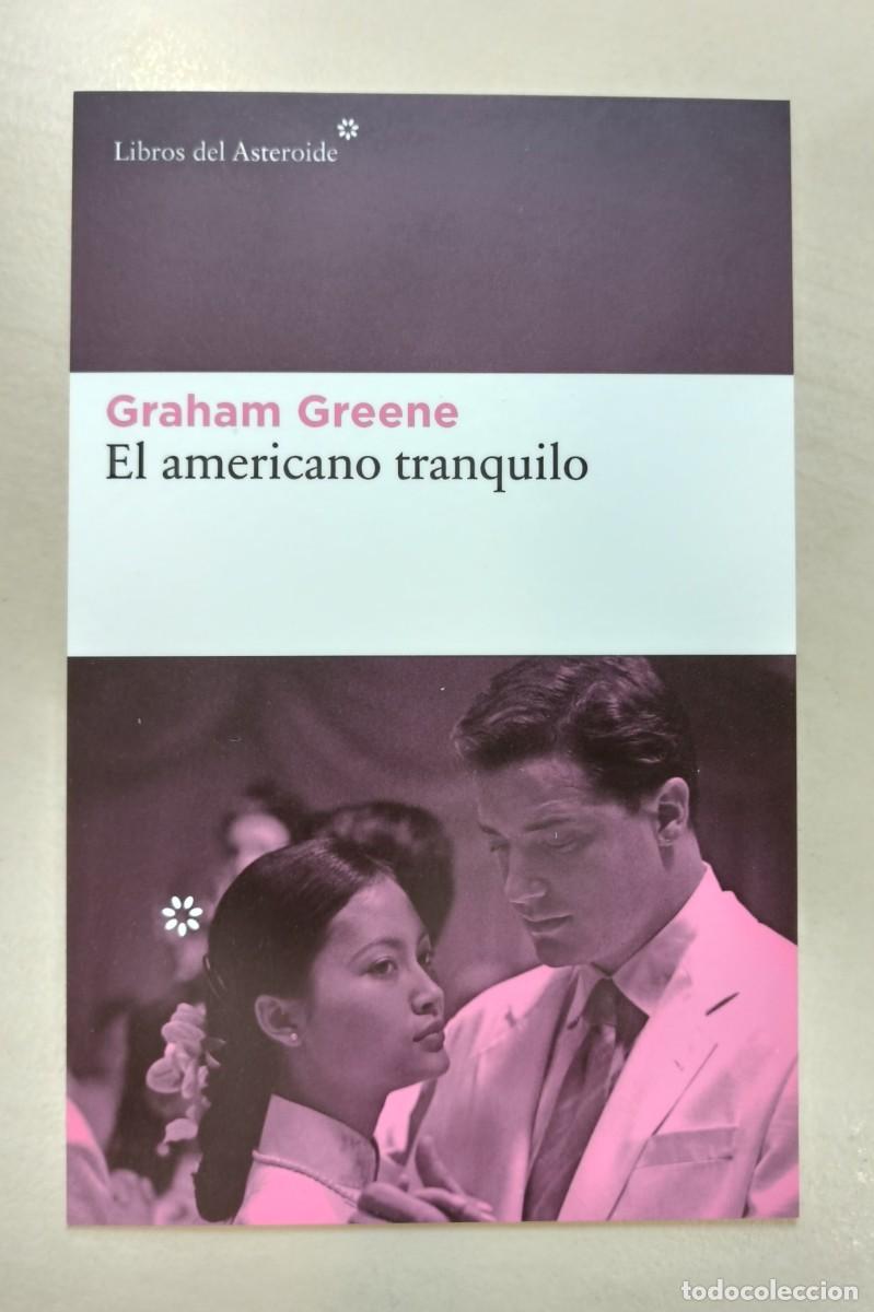 Coleccionismo Marcap&aacute;ginas: MARCAP&Aacute;GINAS TAMA&Ntilde;O POSTAL - LIBROS DEL ASTEROIDE - EL AMERICANO TRANQUILO - GRAHAM GREENE