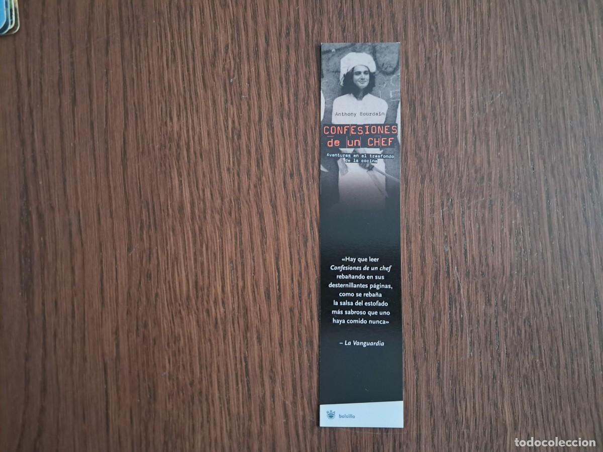 Coleccionismo Marcap&aacute;ginas: marcap&aacute;ginas, punto de libro, confesiones de un chef, Anthony Bourdain. RBA bolsillo.