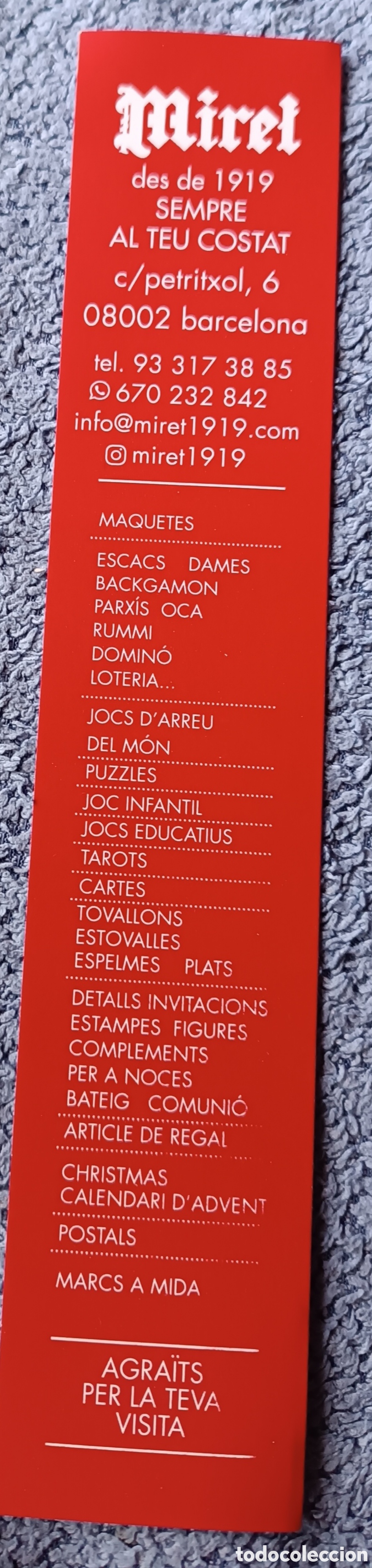 Coleccionismo marcap&aacute;ginas: Punto libro - calendario MIREL - Foto 3