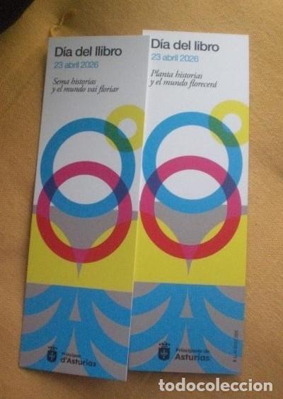 Coleccionismo Marcap&aacute;ginas: marcap&aacute;ginas Dia libro 2026 bibliotecas Asturias