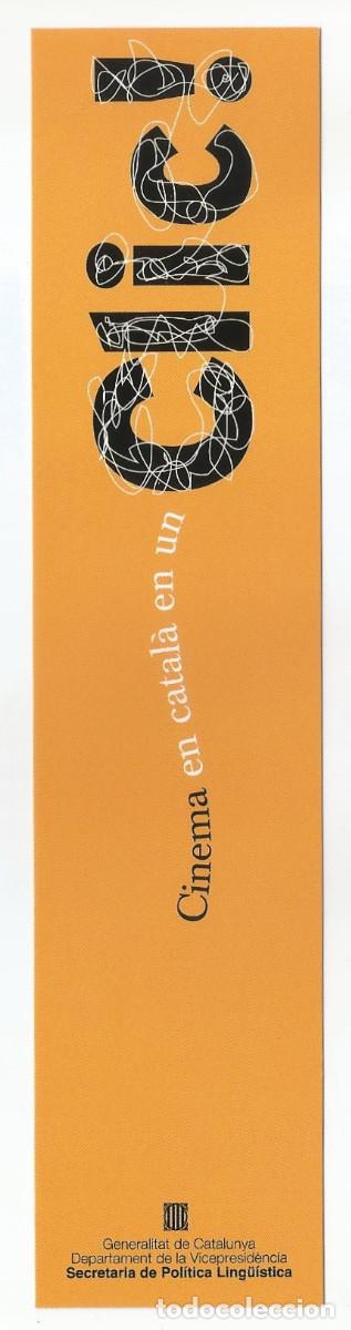 Coleccionismo Marcap&aacute;ginas: MARCAP&Aacute;GINAS / PUNTO DE LIBRO - CINEMA EN CATAL&Acirc; EN UN CLIC!