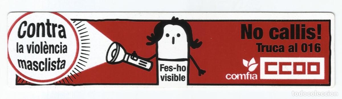 Collectionnisme Marque-pages: MARCAP&Aacute;GINAS / PUNTO DE LIBRO - CCOO , CONTRA LA VIOL&Egrave;NCIA MASCLISTA