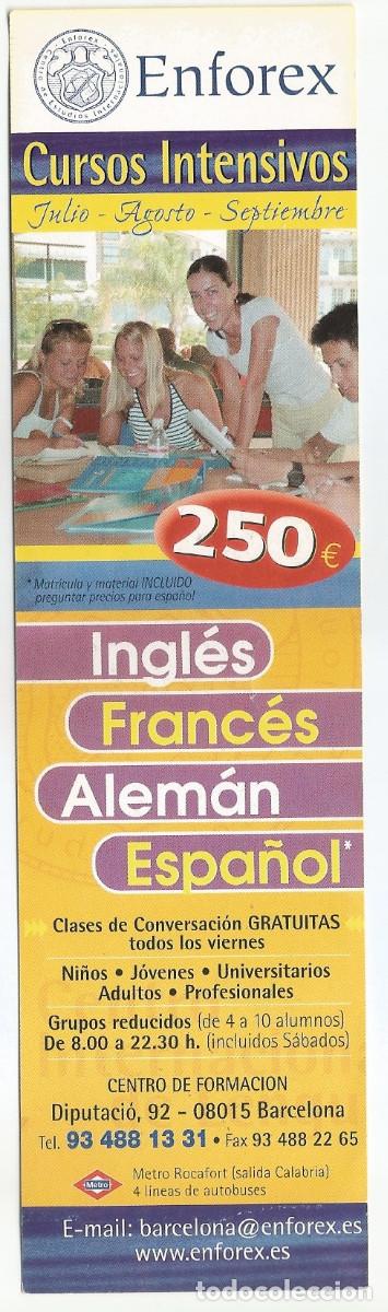 Coleccionismo Marcap&aacute;ginas: MARCAP&Aacute;GINAS / PUNTO DE LIBRO - ENFOREX CURSOS INTENSIVOS