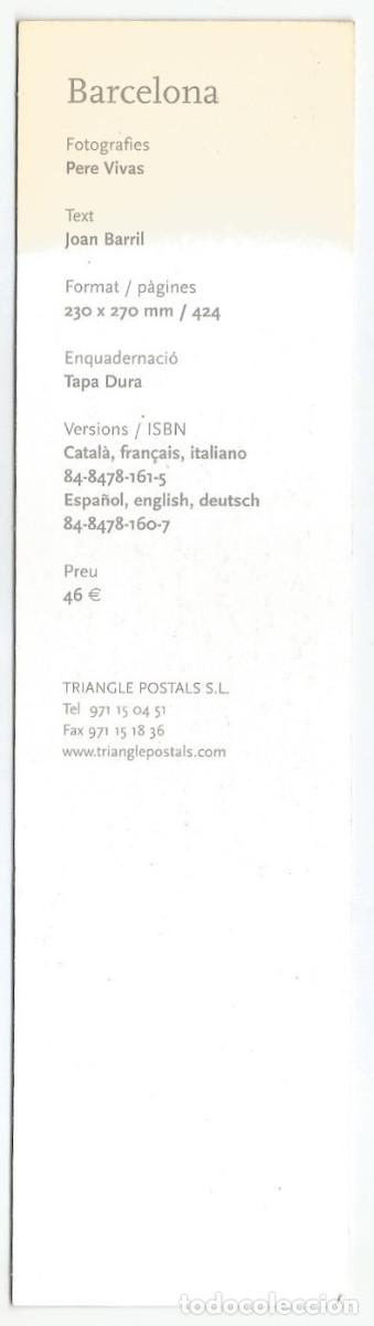 Coleccionismo marcap&aacute;ginas: MARCAP&Aacute;GINAS / PUNTO DE LIBRO - BARCELONA - TRIANGLE POSTALS - Foto 2