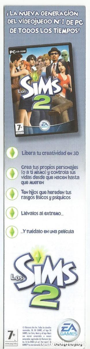 Coleccionismo marcap&aacute;ginas: MARCAP&Aacute;GINAS / PUNTO DE LIBRO - SIMS 2 - Foto 2