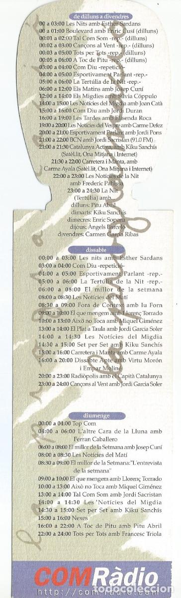 Coleccionismo marcap&aacute;ginas: MARCAP&Aacute;GINAS / PUNTO DE LIBRO - COM R&Agrave;DIO - Foto 2
