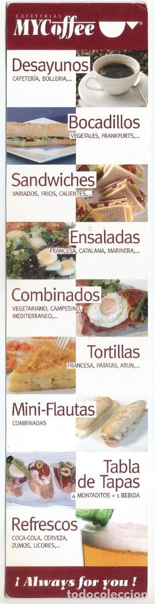 Collectables Bookmark: MARCAP&Aacute;GINAS / PUNTO DE LIBRO - CAFETERIAS MYCOFFEE - CALENDARIO 2008
