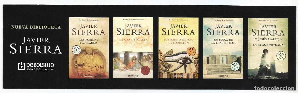 Collectables Bookmark: MARCAP&Aacute;GINAS / PUNTO DE LIBRO - LAS PUERTAS TEMPLARIAS/JAVIER SIERRA, DEBOLSILLO