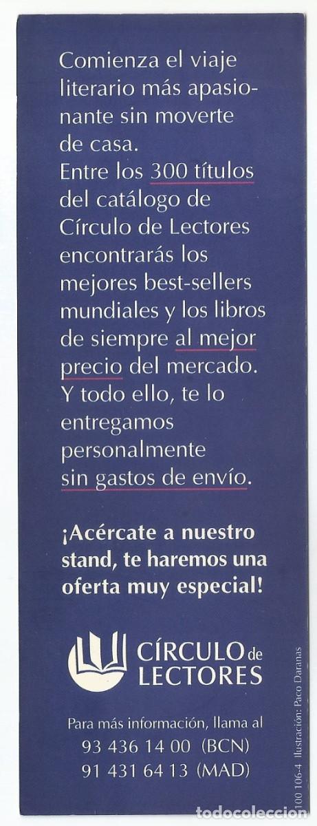 Coleccionismo marcap&aacute;ginas: MARCAP&Aacute;GINAS / PUNTO DE LIBRO - C&Iacute;RCULO DE LECTORES - Foto 2
