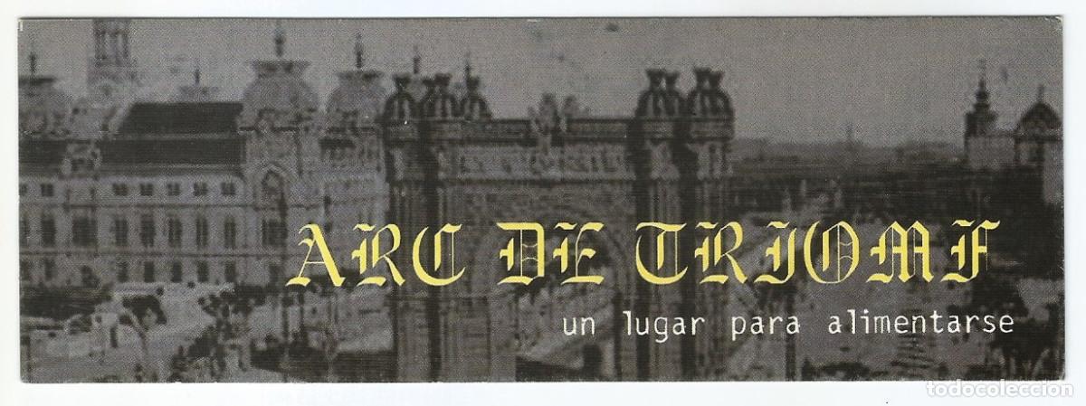 Coleccionismo Marcap&aacute;ginas: MARCAP&Aacute;GINAS / PUNTO DE LIBRO - ARC DE TRIOMF UN LUGAR PARA ALIMENTARSE