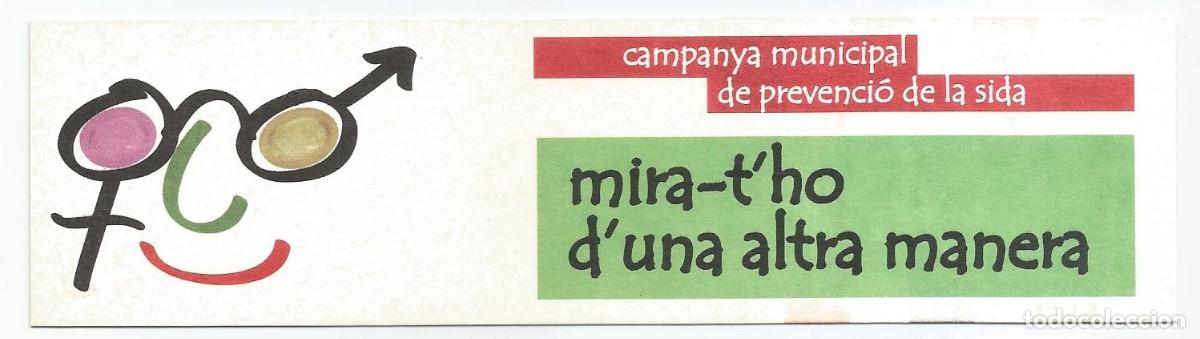 Coleccionismo Marcap&aacute;ginas: MARCAP&Aacute;GINAS / PUNTO DE LIBRO - CAMPANYA MUNICIPAL DE PREVENCI&Oacute; DE LA SIDA
