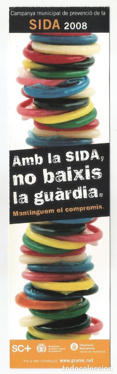 Coleccionismo marcap&aacute;ginas: MARCAP&Aacute;GINAS / PUNTO DE LIBRO - SIDA 2008 - Foto 1