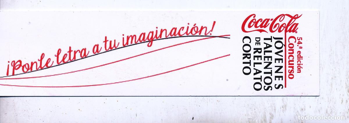 Coleccionismo Marcap&aacute;ginas: Concurso Coca-Cola J&oacute;venes Talentos de Relato Corto