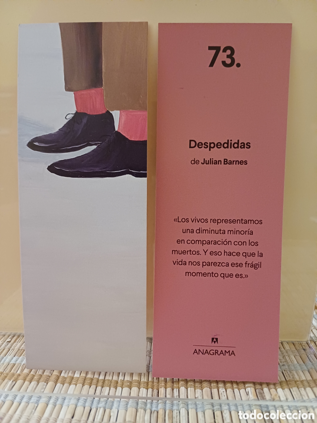 Coleccionismo Marcap&aacute;ginas: Marcap&aacute;ginas Despedidas Anagrama 73