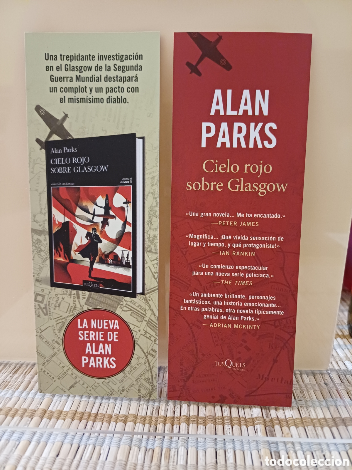 Coleccionismo Marcap&aacute;ginas: Marcap&aacute;ginas Cielo rojo sobre Glasgow