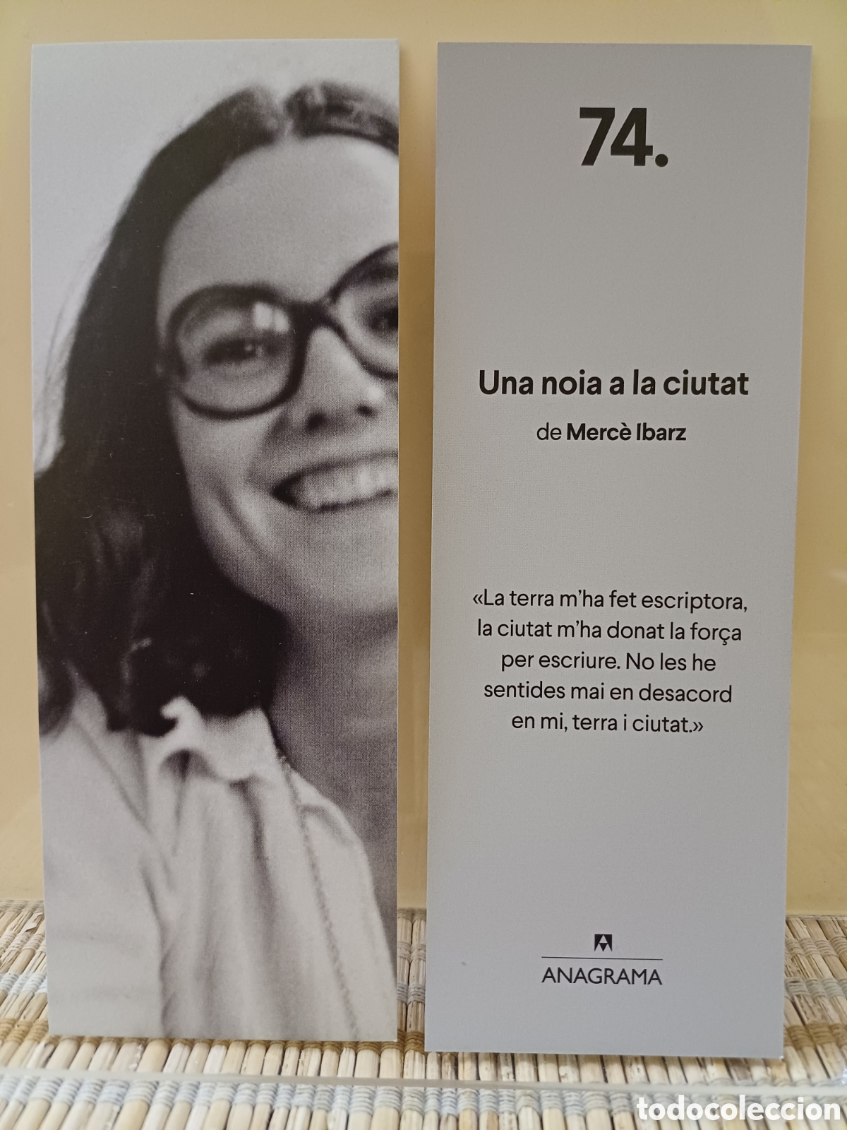 Coleccionismo Marcap&aacute;ginas: Marcap&aacute;ginas Una nota a la ciudad Anagrama 74