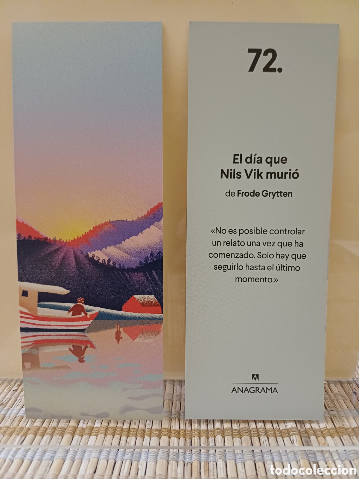 Coleccionismo Marcap&aacute;ginas: Marcap&aacute;ginas El d&iacute;a que Nils Vik muri&oacute;