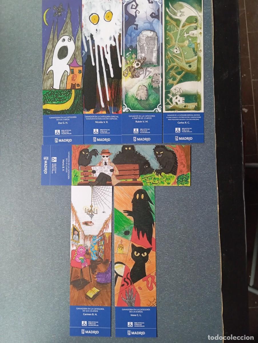 Coleccionismo Marcap&aacute;ginas: 7 MARCAPAGINAS DE ** XXV EDIC. CONCURSO BIBLIOTECAS ** A&Ntilde;O 2026