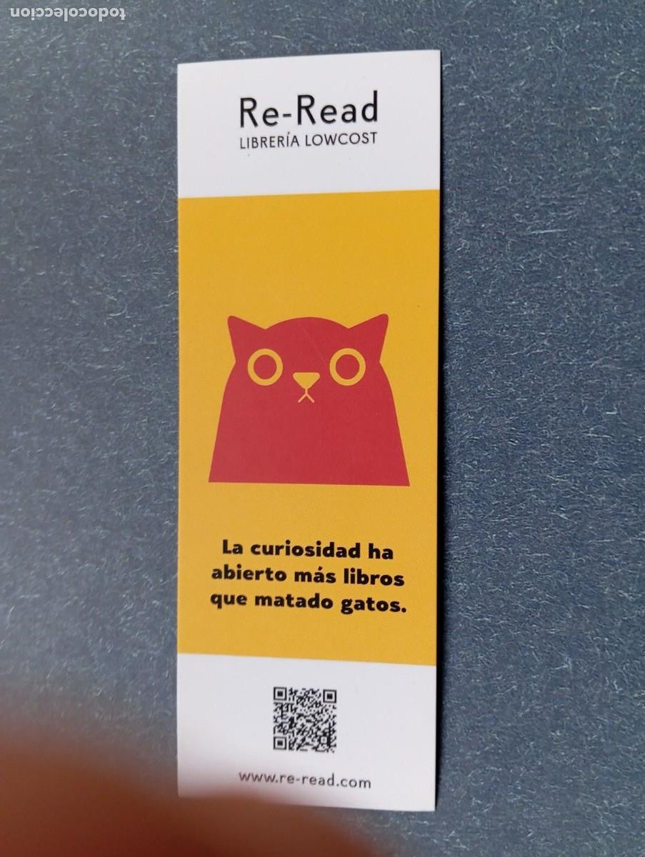 Coleccionismo Marcap&aacute;ginas: 1 MARCAPAGINAS DE ** ** RE-READ . LIBRERIA