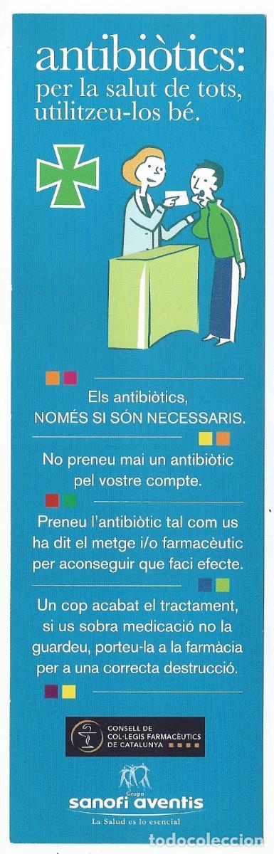 Coleccionismo Marcap&aacute;ginas: MARCAP&Aacute;GINAS / PUNTO DE LIBRO - ANTIBI&Ograve;TICS - SONOFI AVENTIS