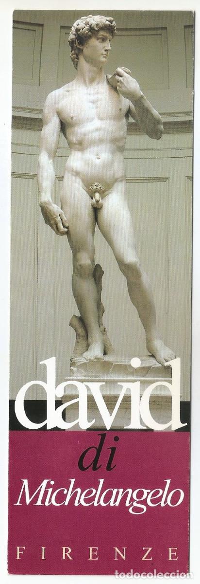 Coleccionismo Marcap&aacute;ginas: MARCAP&Aacute;GINAS / PUNTO DE LIBRO - DAVID DI MICHELANGELO, FIRENZE